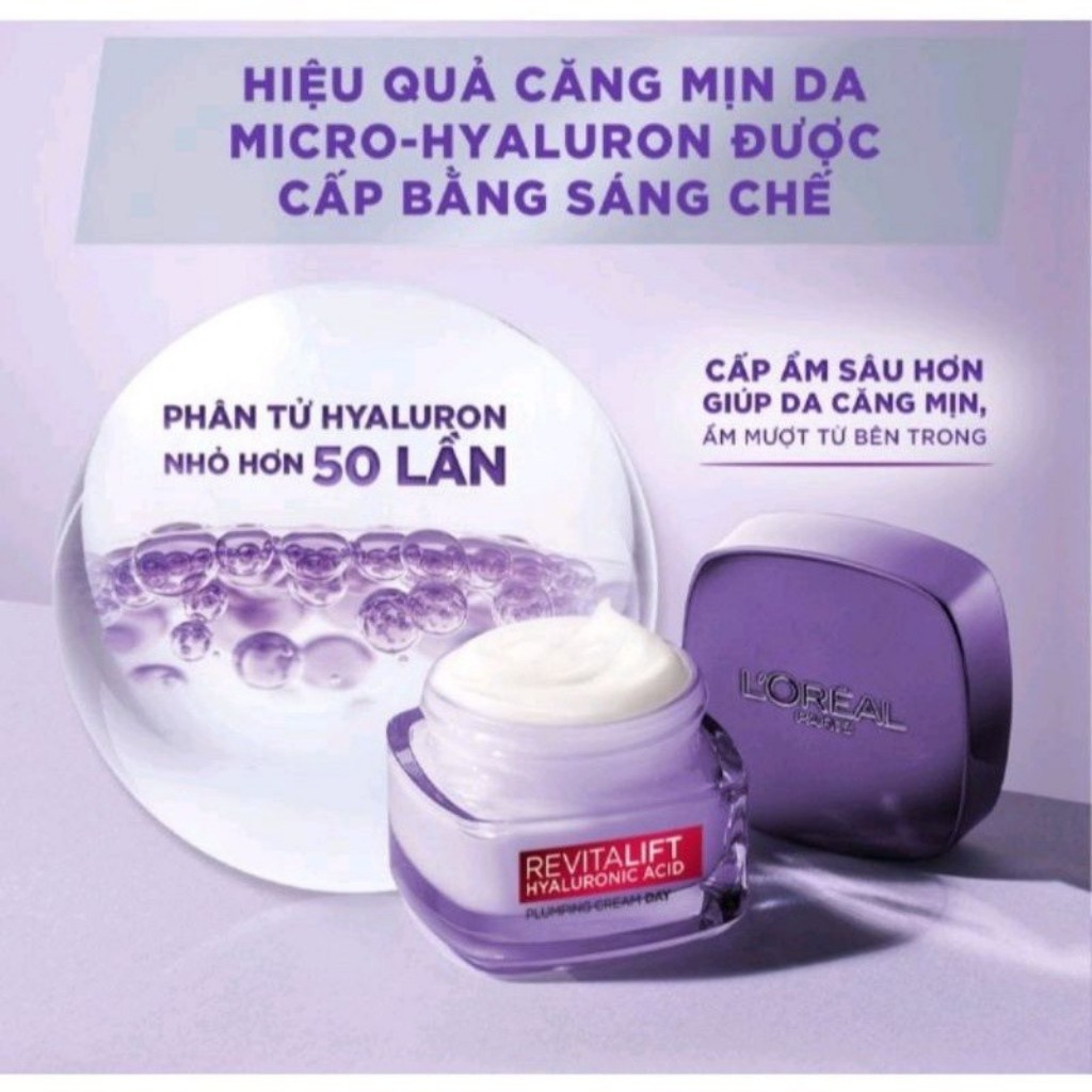 Kem Dưỡng Siêu Cấp ẩm căng mịn da Loreal Paris Revitalift 50ml.