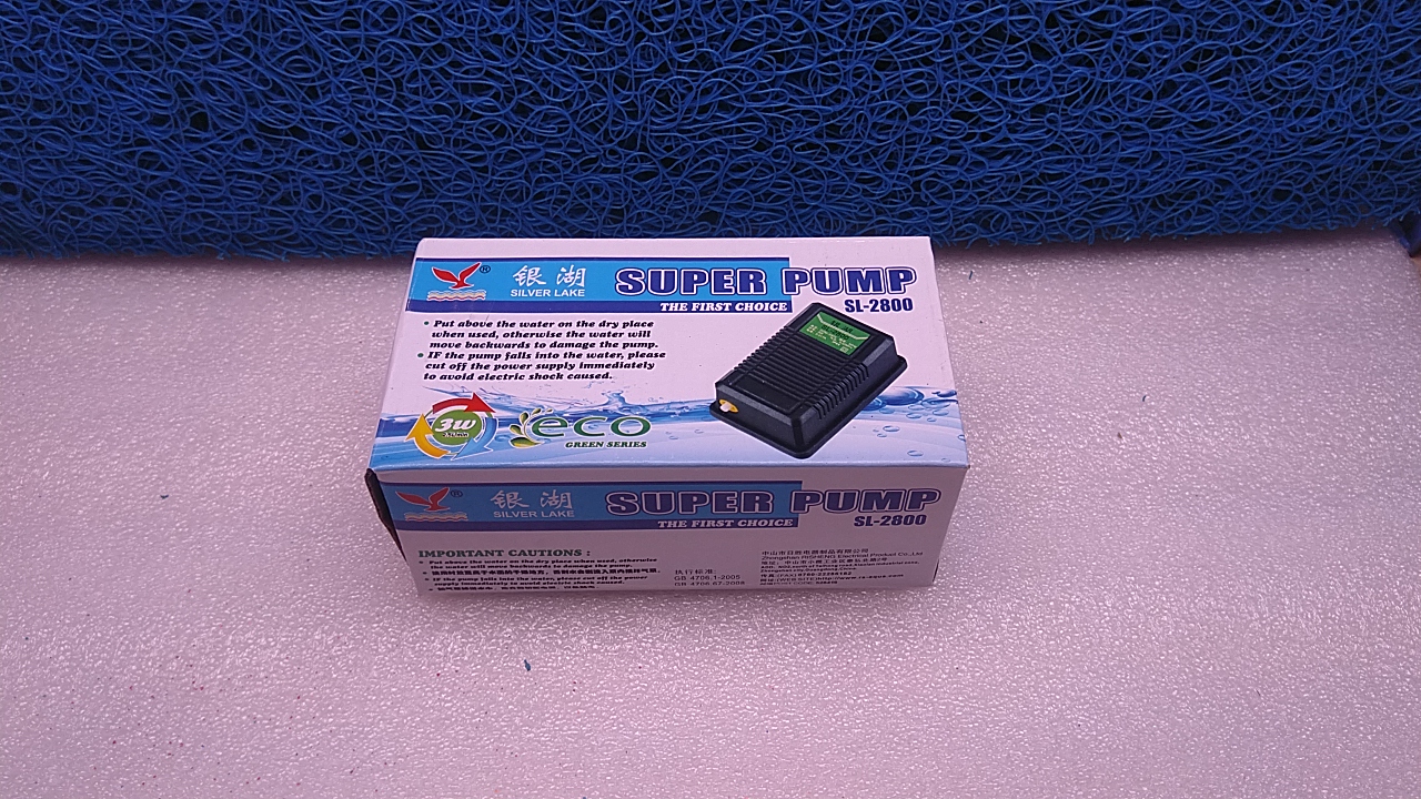 Máy sủi khí oxy Silver Lake dùng cho bể cá. [SL-2800]