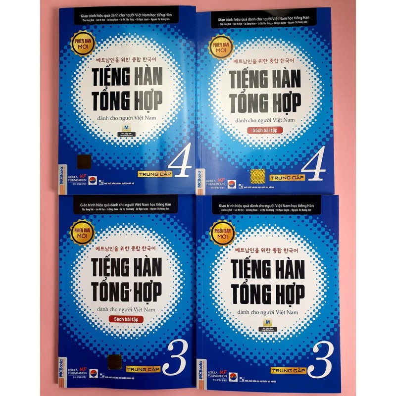 Sách - Combo Trọn Bộ Giáo Trình Tiếng Hàn Tổng Hợp Dành Cho Người Việt Nam Trung Cấp 3 & 4 ( SGK + SBT, Lẻ Tùy Chọn ) - Trọn Bộ Trung Cấp 4