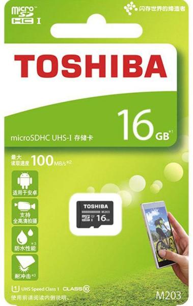 Thẻ nhớ micro SD toshiba 16GB M203 SDHC 100Mb/s class 10