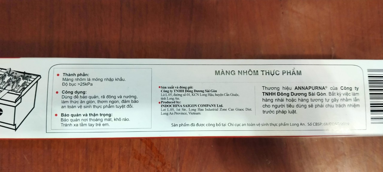 Màng nhôm giấy bạc Annapurna 7m