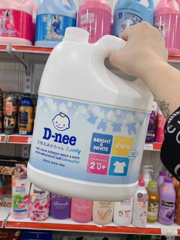 [HCM]NƯỚC GIẶT XẢ D NEE 3000ML [MÀU TRẮNG] THÁI LAN