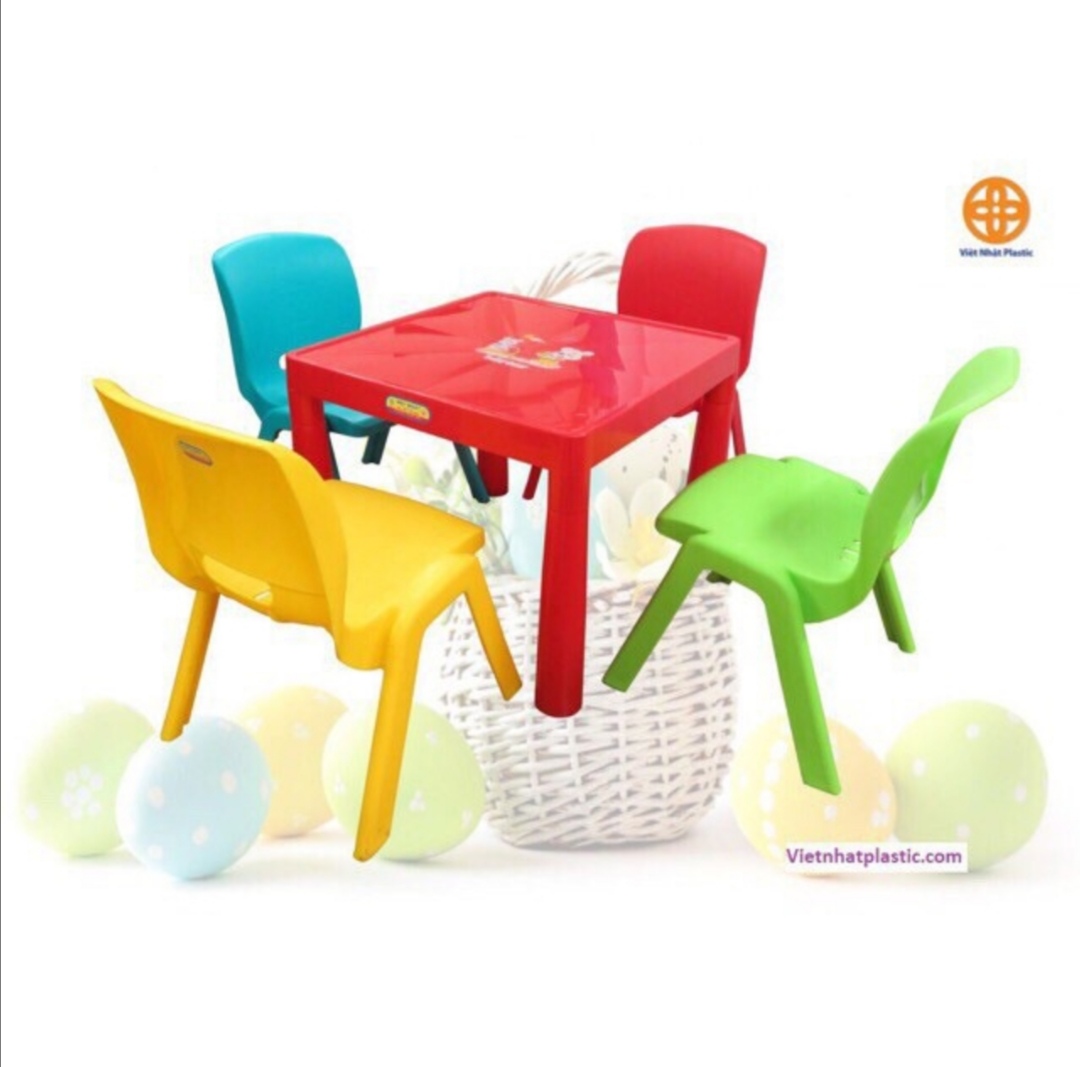 Bộ bàn ghế học sinh Việt Nhật (1 bàn việt nhật +2 ghế gia long cao cấp)