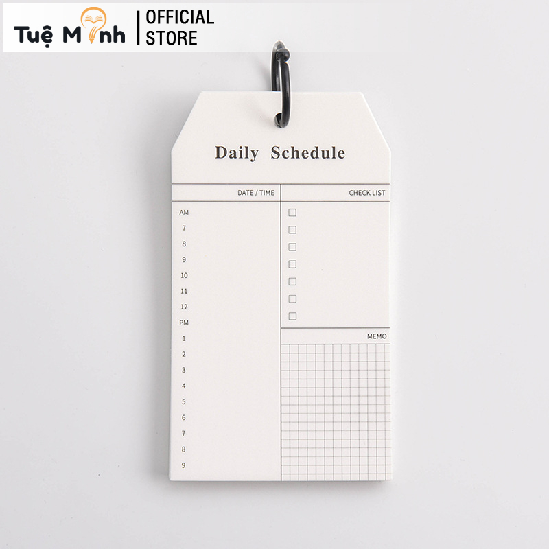 Tập 52 Tờ Giấy Note Ghi Chú VPPTueMinh, Check List Lập Kế Hoạch Theo Dõi To Do List Tiện Lợi No08