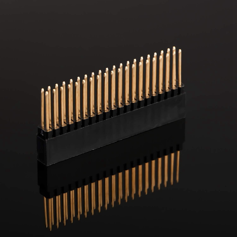 8PCS,2X20(40 Pin) Extra Tall Female 0.1 Inch Pitch Stacking Header for Raspberry Pi A+/B+/Pi 2/Pi 3 Extra Tall Header