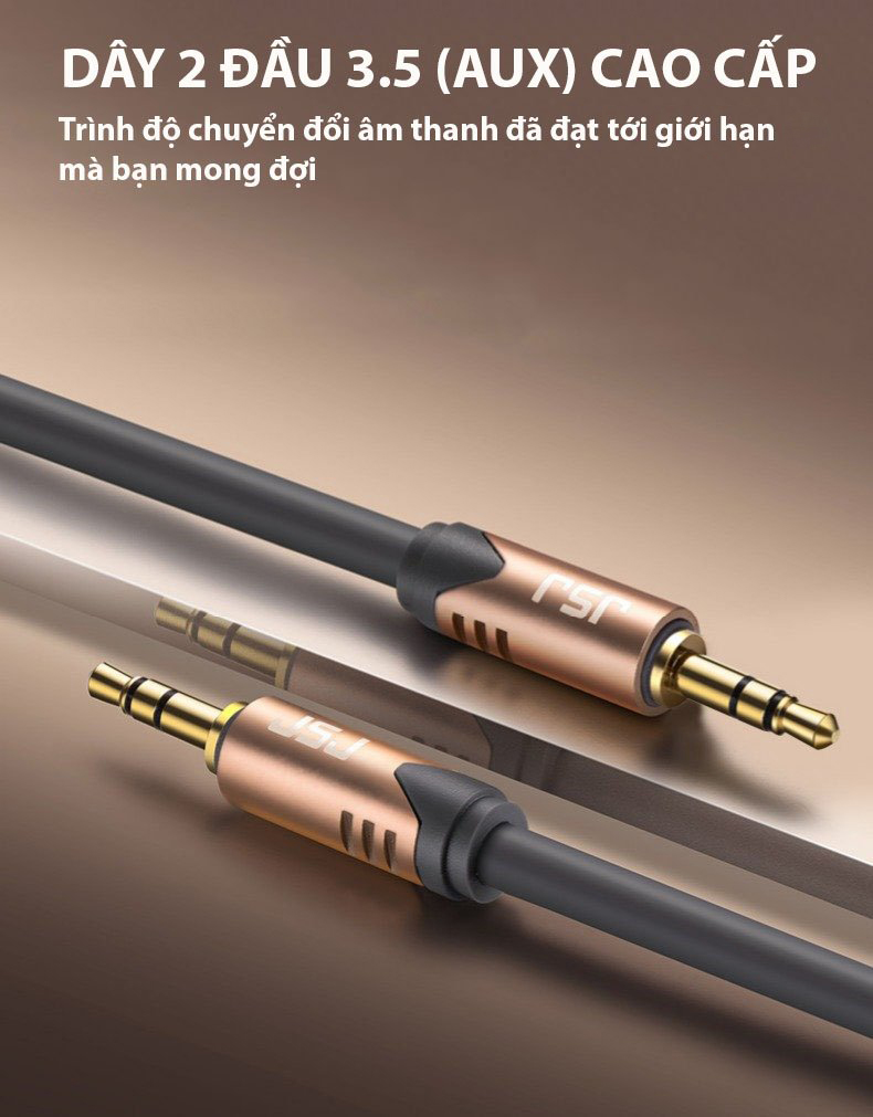 Dây tín hiệu 2 đầu 3 ly (3.5mm) JSJ 6212 dài 1.8m