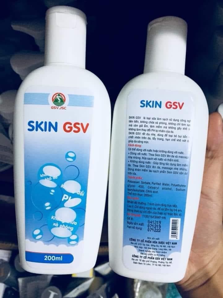 [Chính Hãng]Sữa rửa mặt skin GSV 200ML
