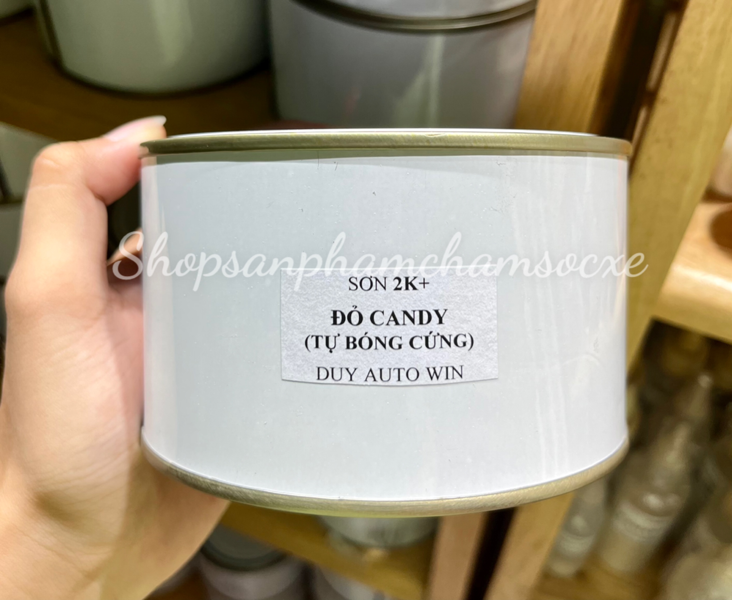 Đỏ candy tự bóng cứng - Sơn xe máy, ô tô lon 0.5kg và 1kg