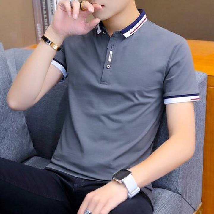 Áo thun ngắn tay có cổ nam chất cotton dày mát màu xám xanh, kiểu dáng Hàn Quốc siêu đẹp, áo polo nam full size (45-78kg) Kingshopps A10 – OEM ,SKU : 333398883_VNAMZ-534252594 >>>🇻🇳 Top1Vietnam 🛒>>> lazada.vn 🇻🇳🇻🇳🇻🇳🛒🛍🛒