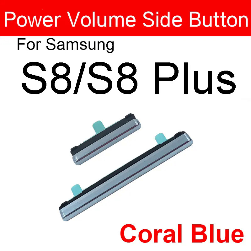 Nút nguồn bậttắt & nút âm lượng cho Samsung Galaxy S8 S9 S10 cộng với ghi chú 8 nút bên nút repalcement bộ phận