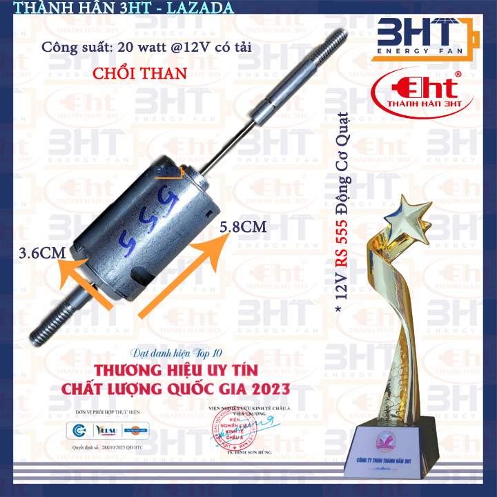 Động cơ quạt 12v kẹp bình acquy