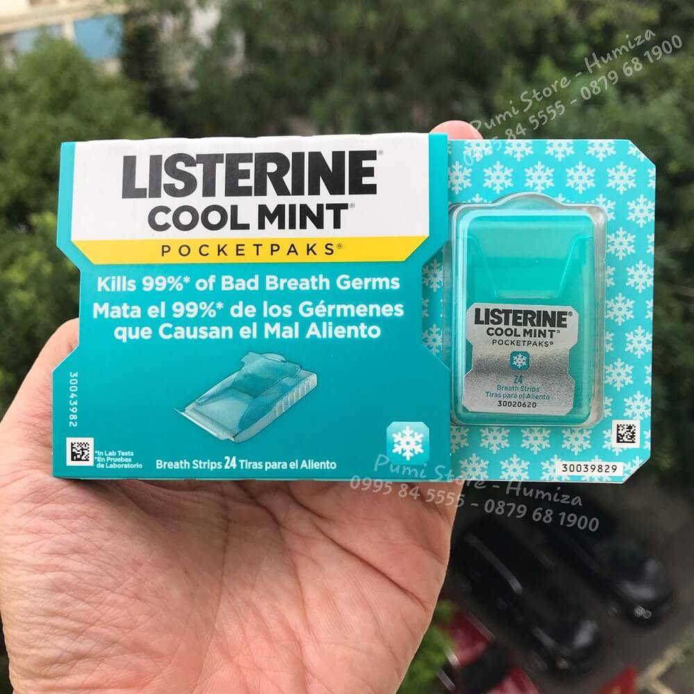 Xịt thơm miệng Listerine Cool Mint Pocketmist