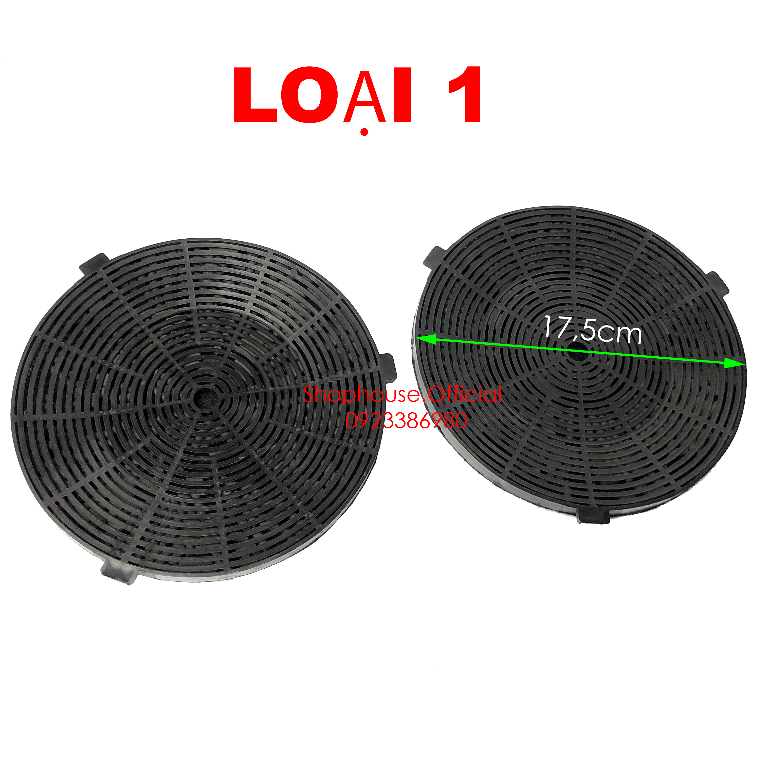 Combo 2 vỉ than hoạt tính máy hút mùi Sunhouse