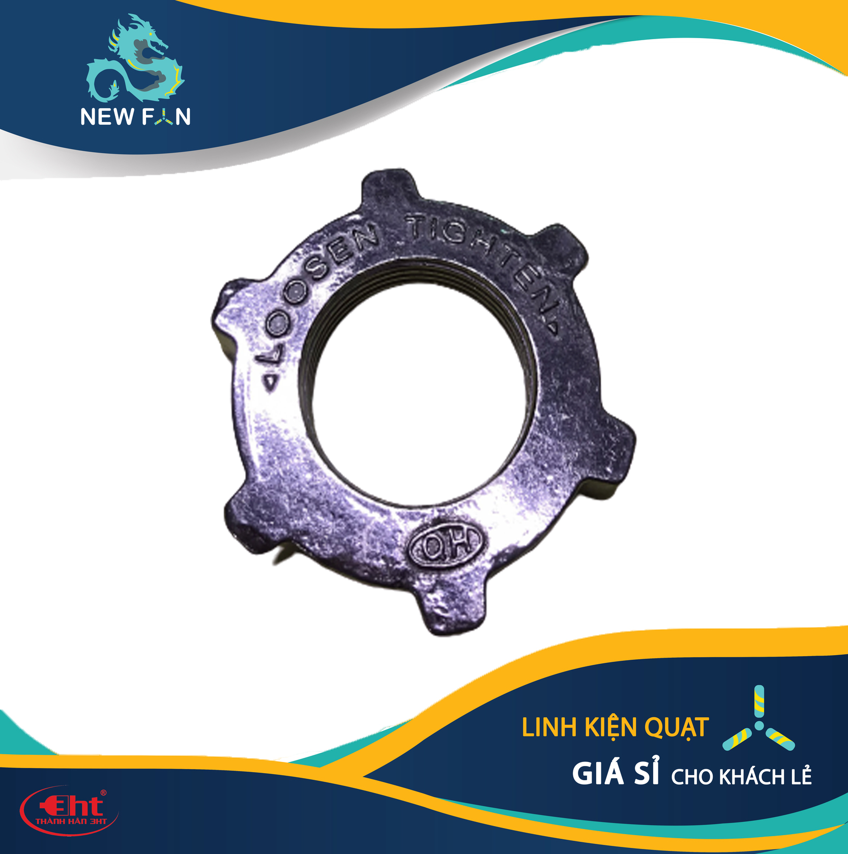 Tán Lồng Quạt NHÔM XỊN