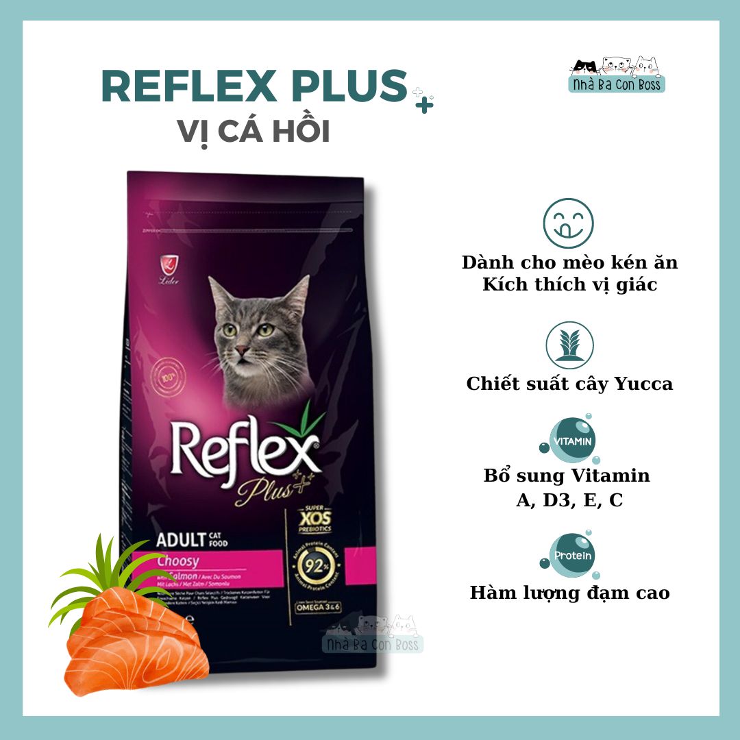 [1.5kg] Hạt Cho Mèo Reflex Plus