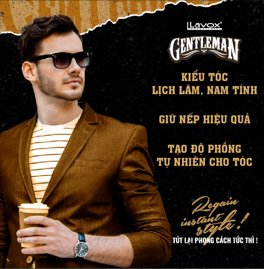 Keo Xịt Tạo Kiểu Tóc Lavox Gentleman Tự Tin Tạo Mọi Kiểu Tóc