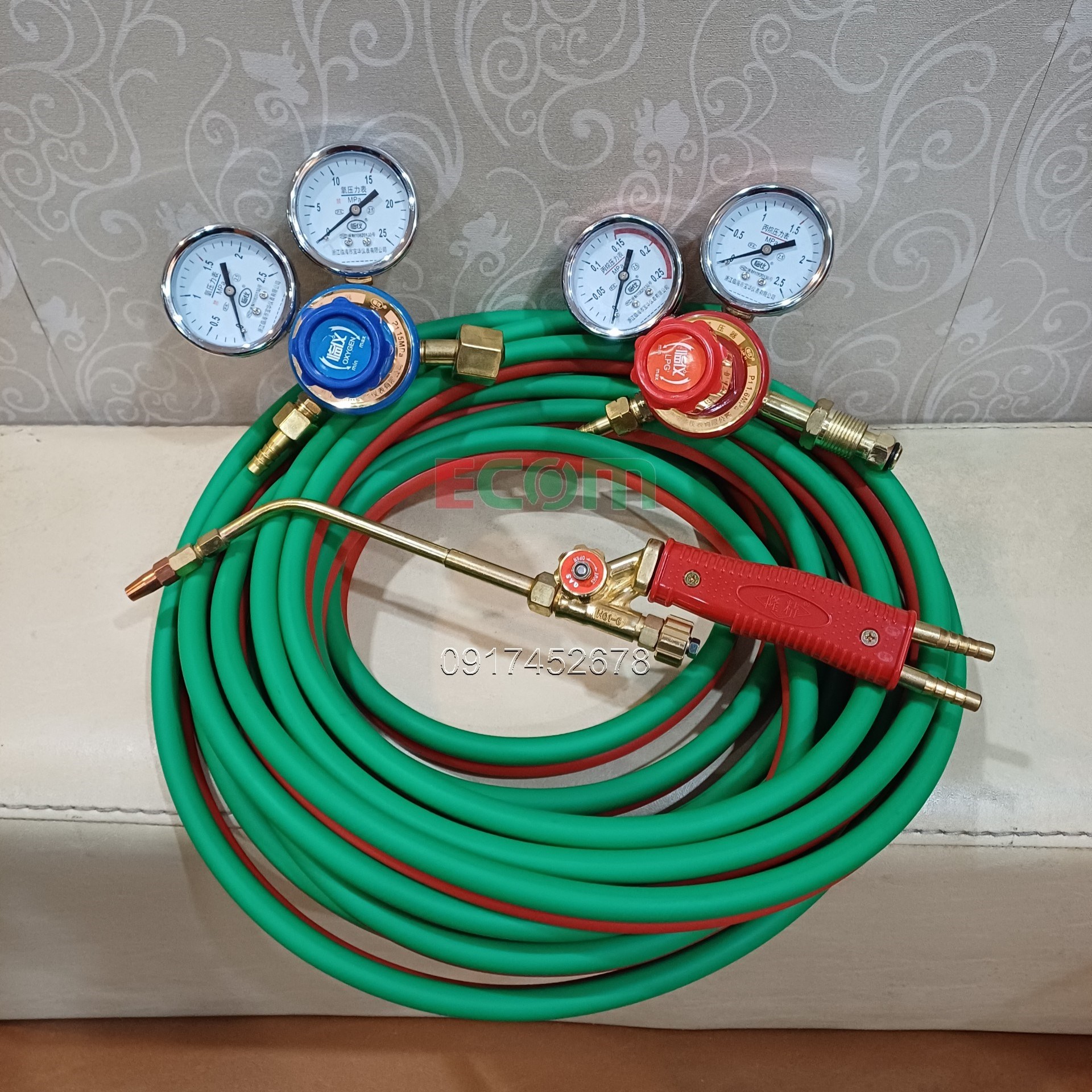 Bộ hàn gió đá H01-6 dây 5-10m, có van chống cháy