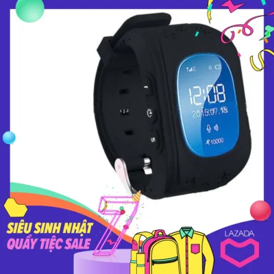 (Có video hướng dẫn sử dụng) Đồng hồ đinh vi trẻ em thông minh Q50 LBS Smart Watch Q50 (màu đen)