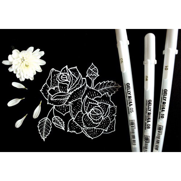 Bút Sakura Gelly Roll White Màu Trắng