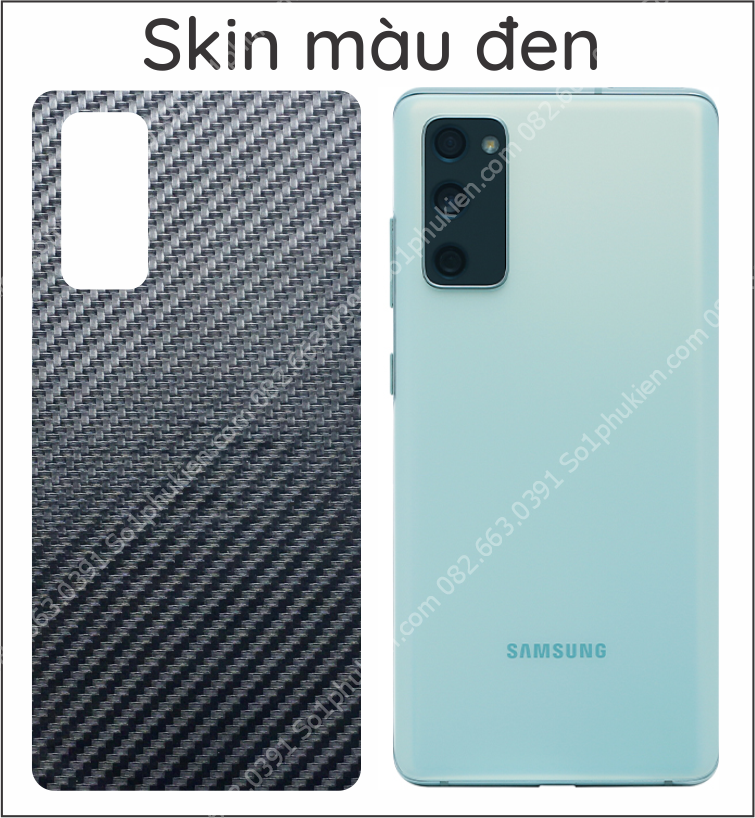 Miếng dán carbon mặt lưng Samsung S20 FE