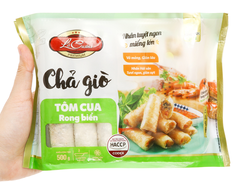 Chả Giò Tôm Cua Rong Biển La Cusina (500gr)