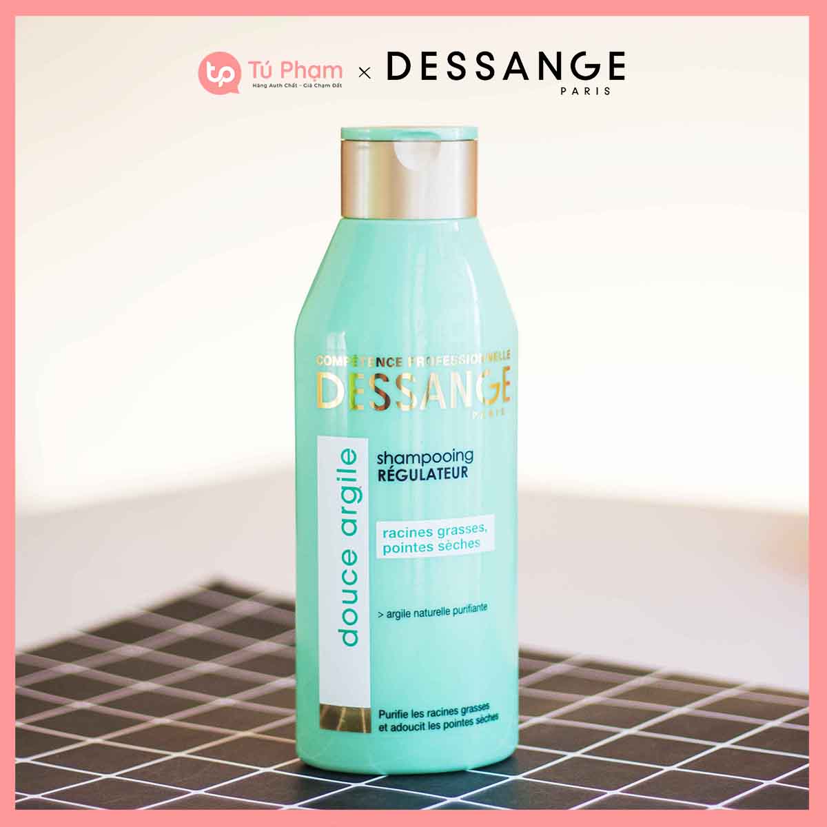 Dầu Gội Dessange Douce Argile 250ml Xanh