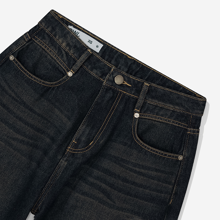 Quần jean nữ Owlbrand Wide/Xanh dirty