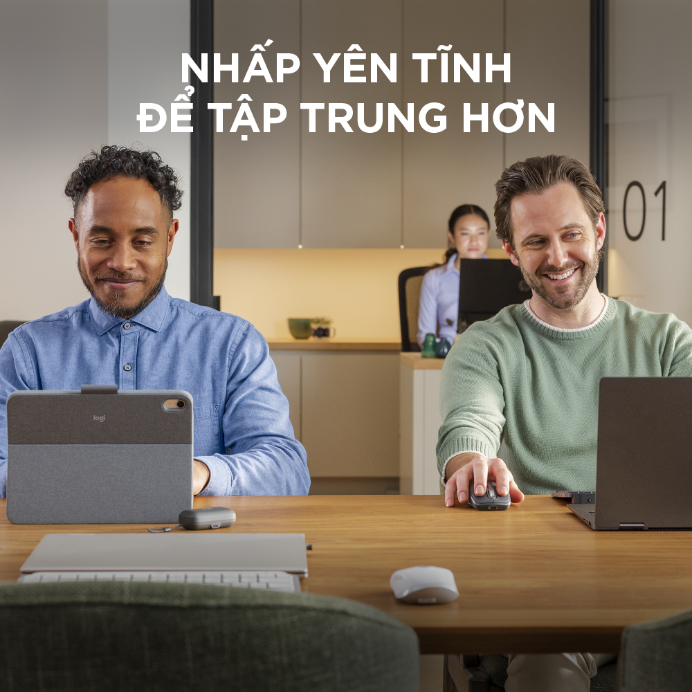 Chuột không dây Logitech MX Anywhere 3S Silent - Cuộn nhanh, 8000 DPI, lướt trên mọi bề mặt, USB C, Bluetooth, Windows PC, Linux, Chrome, Mac
