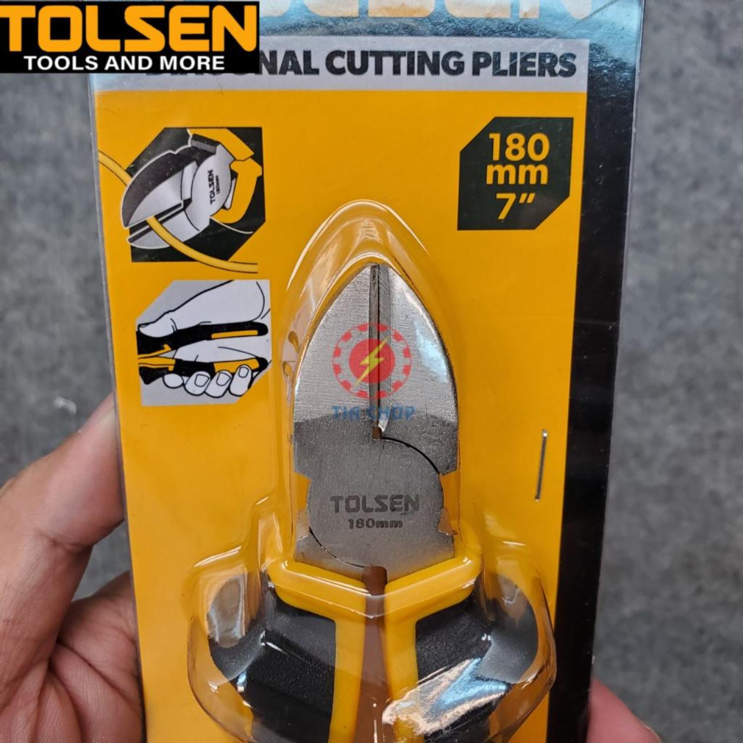 Kìm cắt TOLSEN 7"/180mm 10004