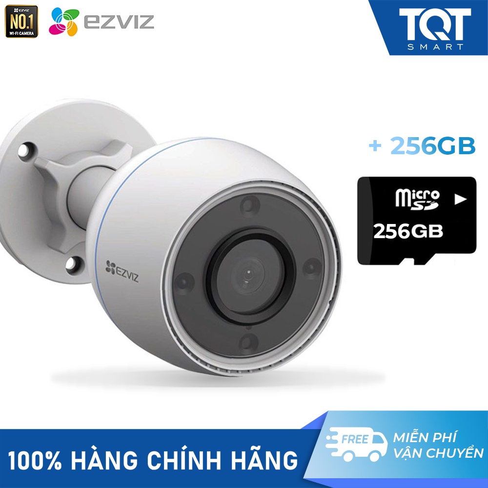 Camera IP/Wifi Ezviz H3C 2MP - Tầm quan sát đêm, Hồng Ngoại Lên Tới 30M- Chuẩn Chống Nước ip67- Hỗ trợ mic thu âm, thuật toán khử tạp âm - Phù Hợp Lắp Đặt Ngoài Trời -TQT