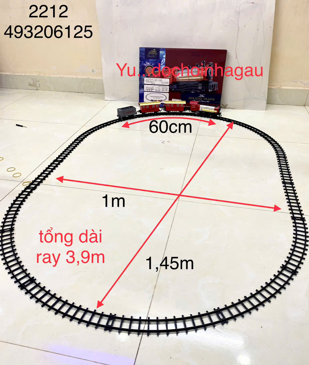 [HCM]Đồ Chơi Tàu Hoả - Xe Lửa Classic Train, xe lửa Ben có âm thanh còi tàu, xe chạy, có đèn