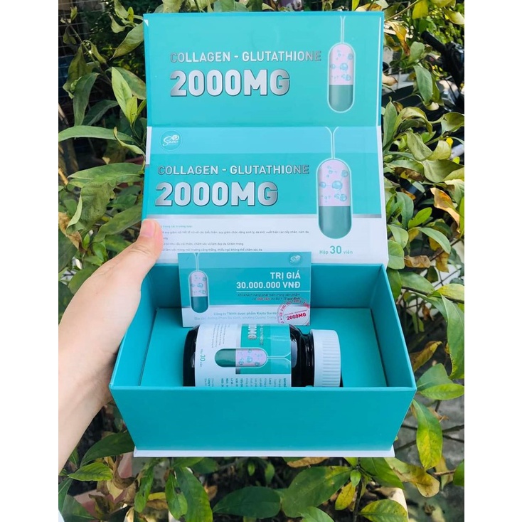 Viên uống trắng da làm mờ nám GLUTATHIONE 2000mg