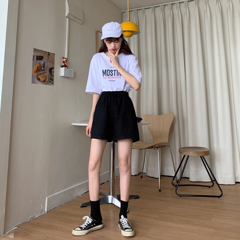 Quần short nữ lưng thun nhiều màu CRQ010