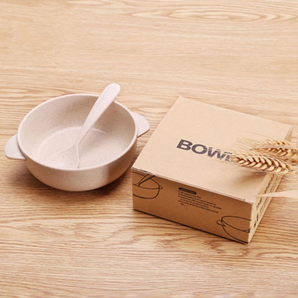 Bộ Bát kèm Thìa Lúa Mạch Cho Bé Ăn Dặm