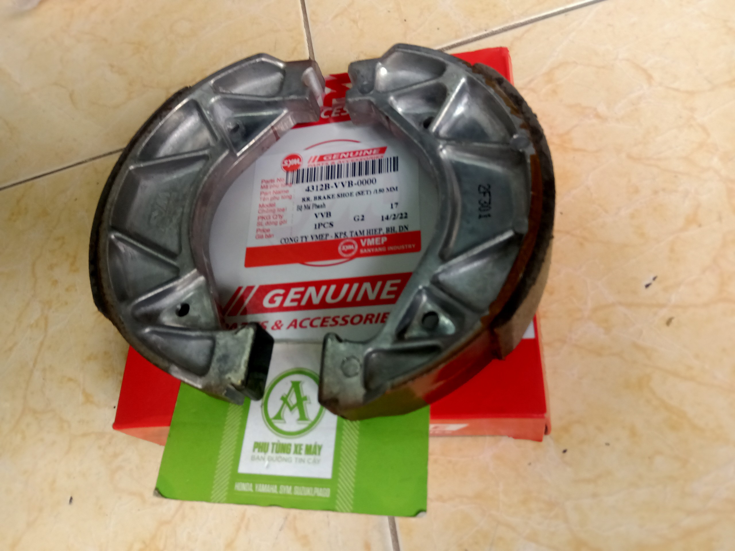 Bố thắng sau cho xe SYM Shark 125