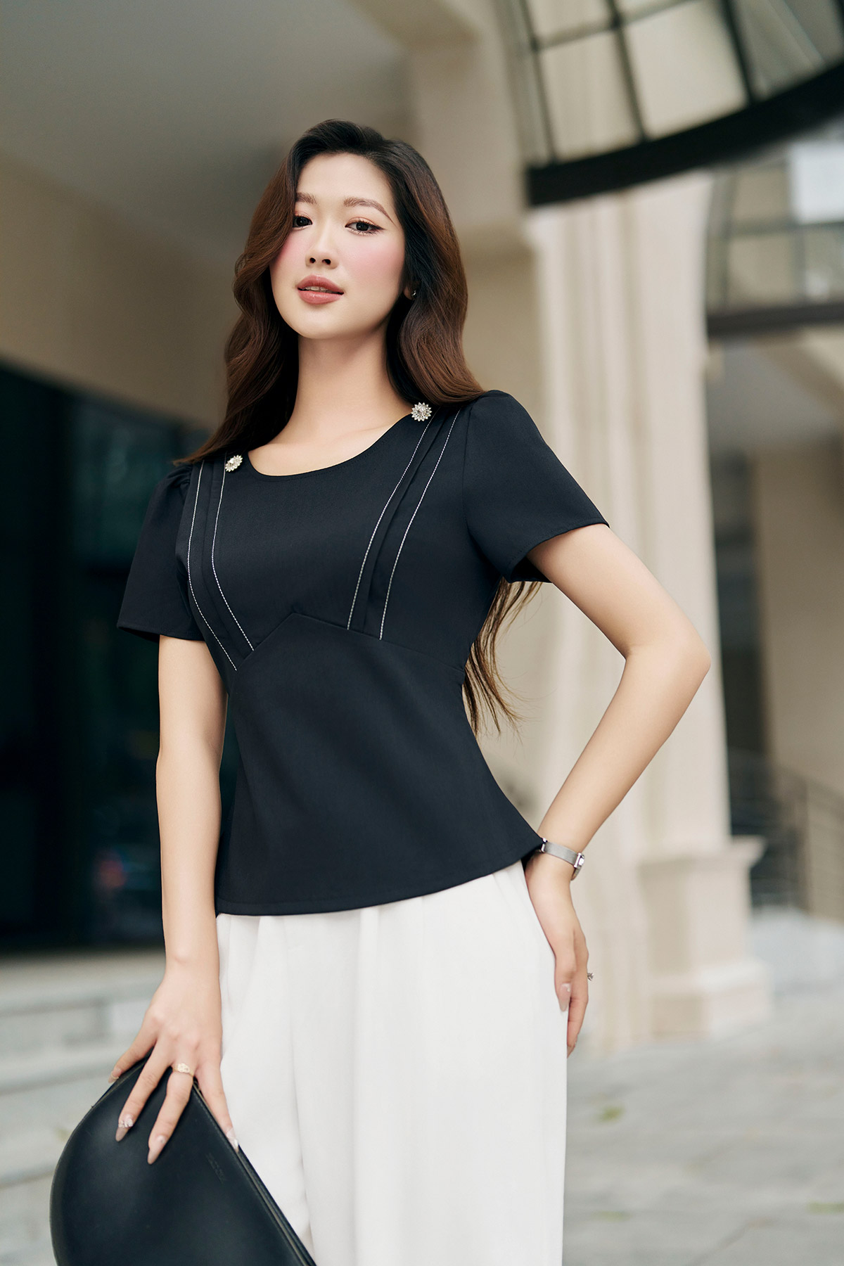 Áo kiểu peplum LAMER L61B24H019
