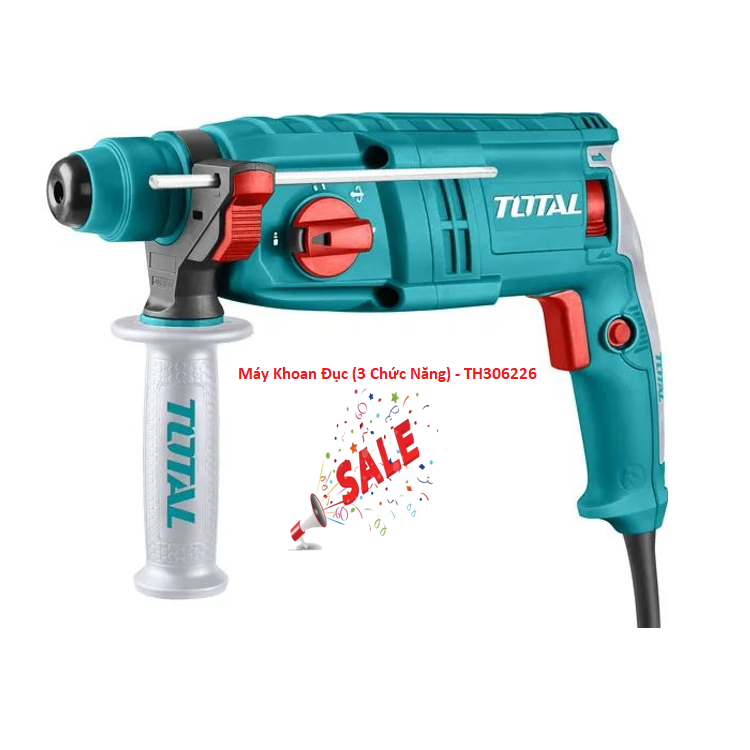 Máy khoan đục (3 chức năng) Total TH306226-650W