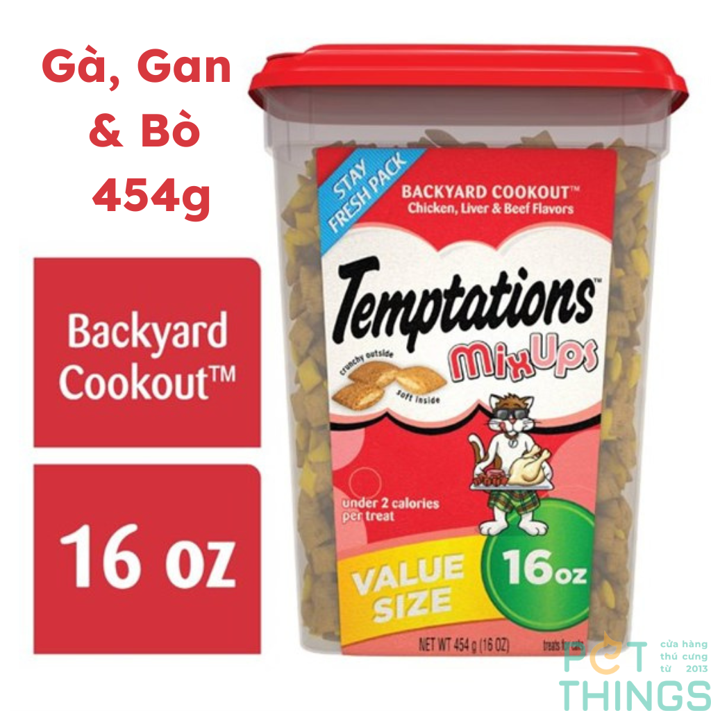 Bánh thưởng cho mèo Temptations 454g