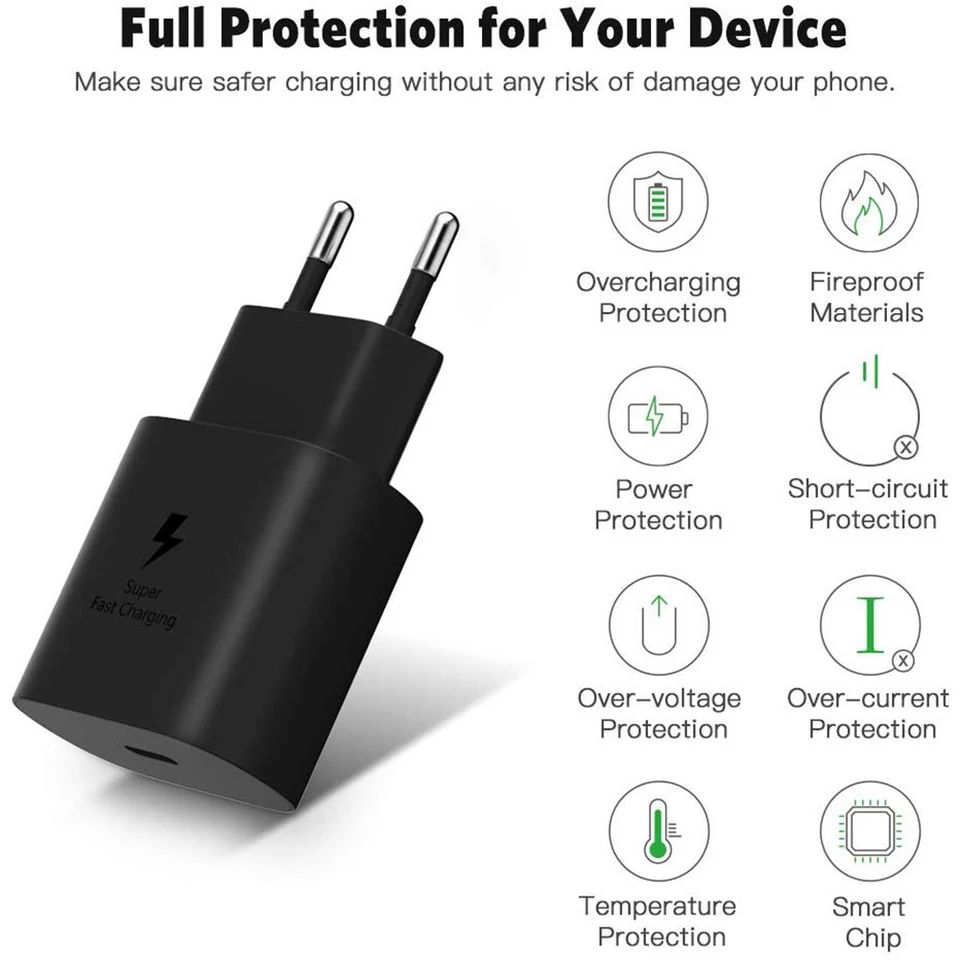 Bộ củ sạc nhanh Samsung 25W typeC cho S20/S20+/S20Ultra/ note 10/ note10+