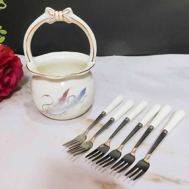 Giỏ Sứ Đựng Thìa Dĩa