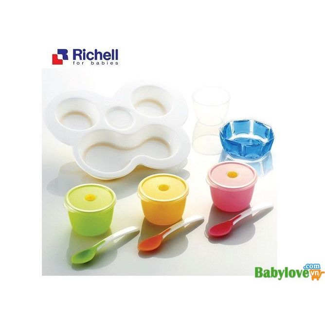 Bộ ăn dặm khởi đầu Richell RC21181 (đa sắc) cho bé