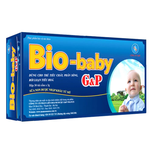 Bio-Baby G&P - Hỗ trợ tăng cường tiêu hóa và hấp thụ chất dinh dưỡng