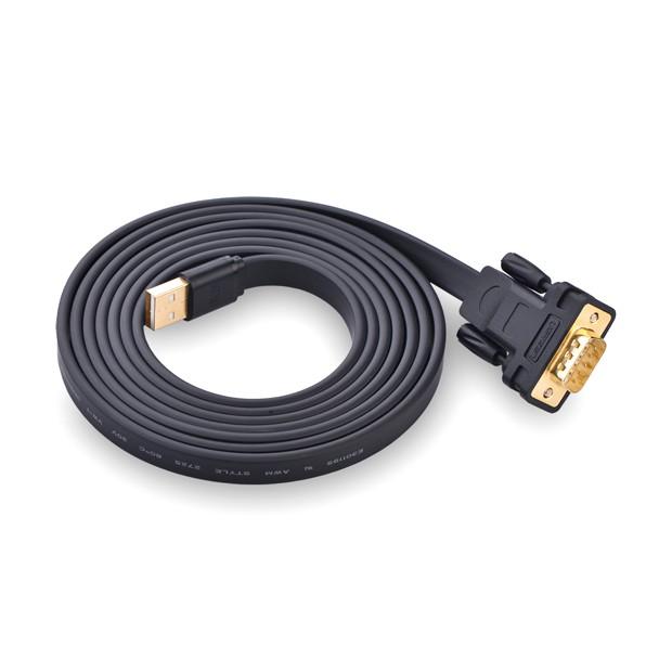 Cáp Usb To Com (Rs232) Dài 2M Cáp Dẹt Ugreen 20218