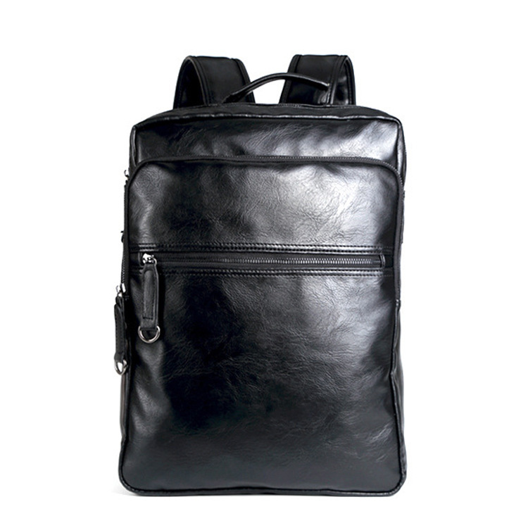 [HCM][ HÀNG THIẾT KẾ ] BALO DA FULL BLACK THIẾT KẾ CAO CẤP
