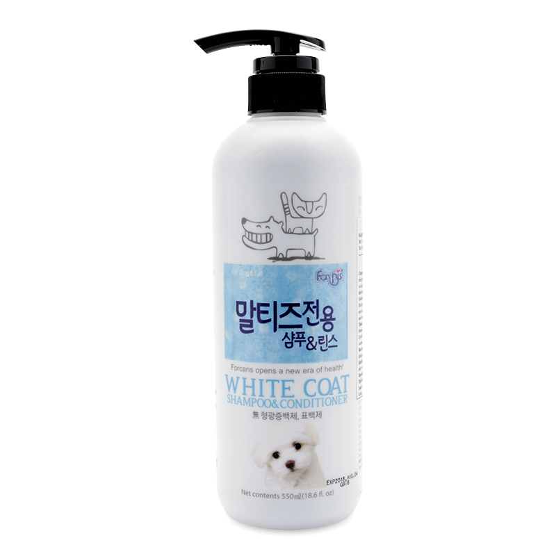 Dầu gội và xả dành cho chó lông trắng Forcans 550ml