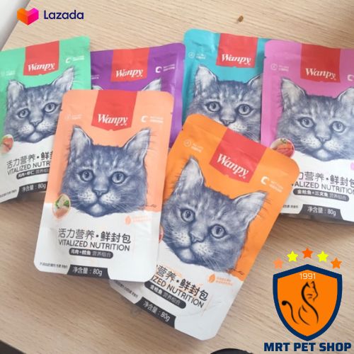 ( KHUYẾN MÃI ) Pate Wanpy cho mèo 80gram