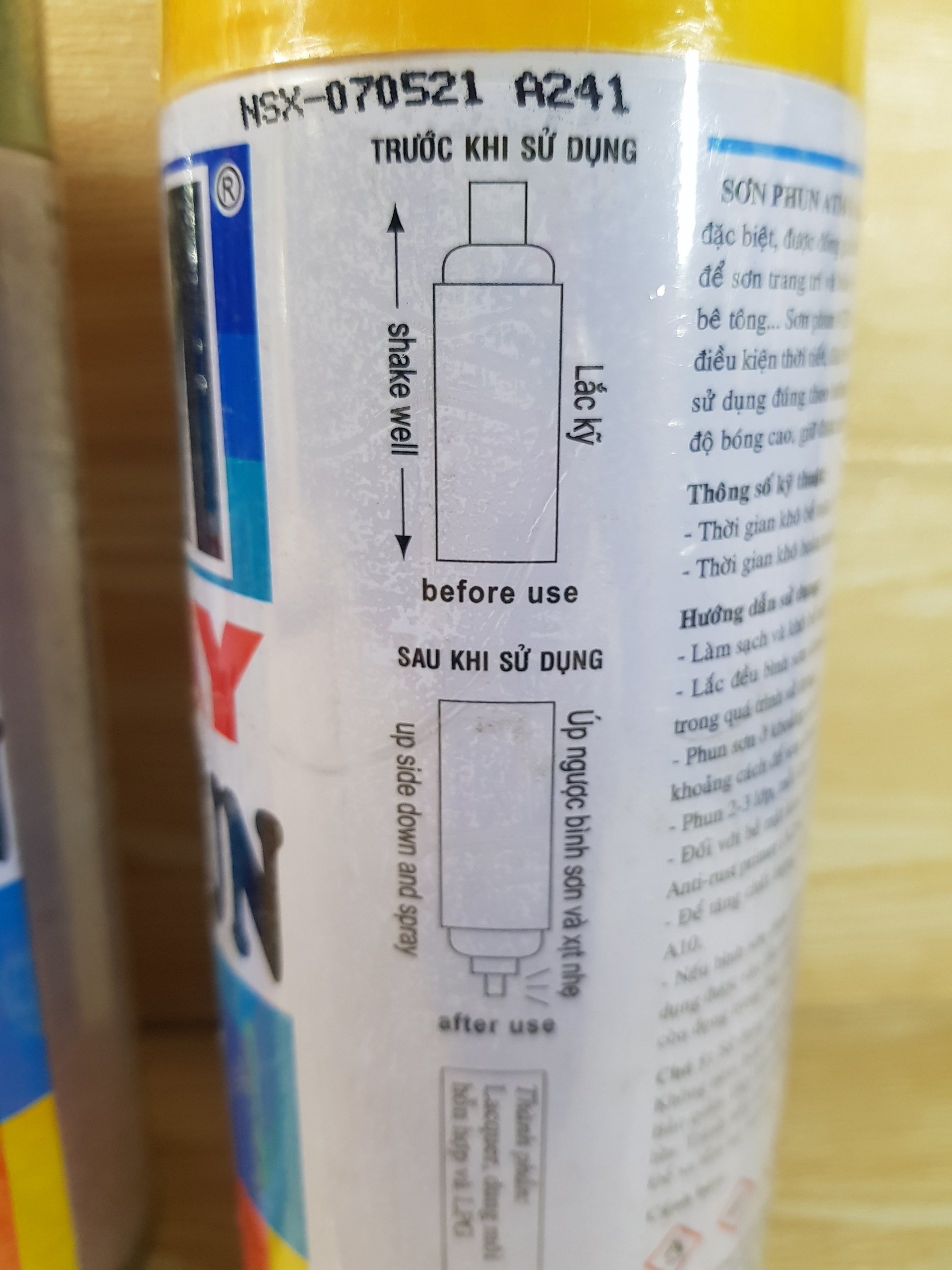 SƠN PHUN / SƠN XỊT ATM SPRAY ĐỦ MÀU 400ml