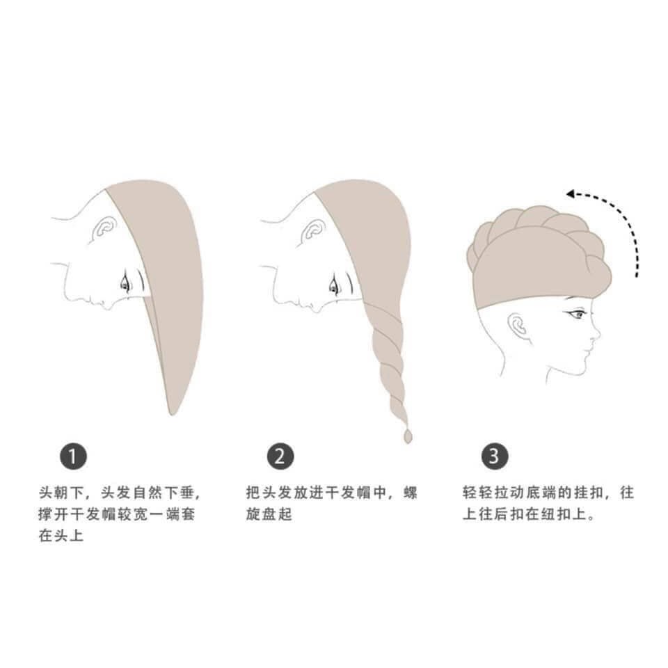 Khăn Ủ Tóc, Khăn Quấn Tóc Làm Khô Tóc Siêu Tốc - NHIỀU MÀU