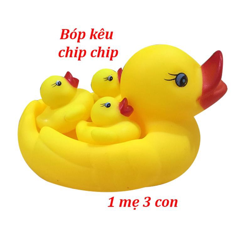 Vịt Thả Bồn Tắm 1 Mẹ 3 Con Kêu Chip Chip