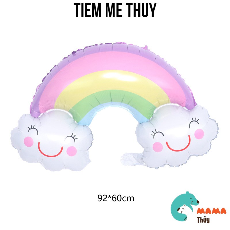 Bóng đám mây cầu vồng trang trí sinh nhật